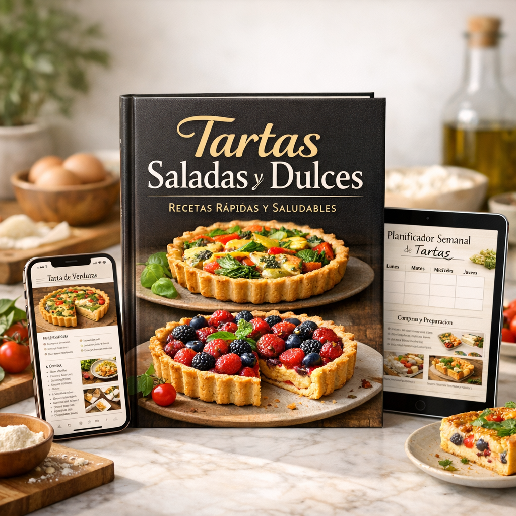 TARTAS: Saladas y Dulces. +60 Recetas